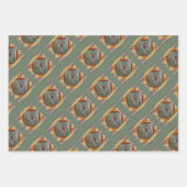 キツネクールさん ラッピングペーパーシート (正面3)