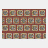 キツネクールさん ラッピングペーパーシート (正面)