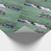 キツネグリーングラスサンジョのサウザンドオークスパーク ラッピングペーパー (角)