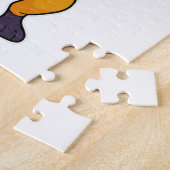 キツネサッカー選手 ジグソーパズル (側面)