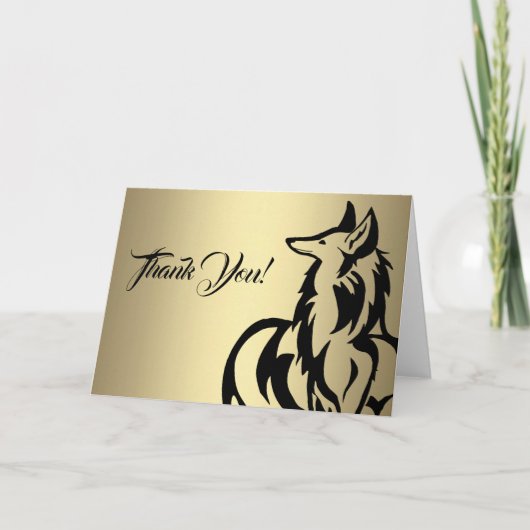 キツネサンキューカード サンキューカード (正面)