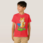 キツネサーファーサーフボード Tシャツ (正面フル)