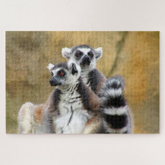 キツネザル愛 ジグソーパズル (横)