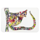 キツネザル磁石の中のキツネ マグネット (横)