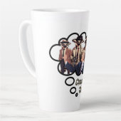 キツネザル陰謀説 カフェラテマグ (左アングル)