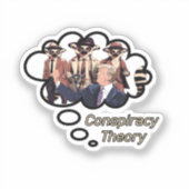 キツネザル陰謀説 シール (正面)