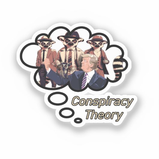 キツネザル陰謀説 シール (正面)