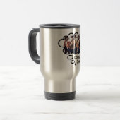 キツネザル陰謀説 トラベルマグ (正面左)