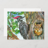 キツネザル類 ポストカード (正面/裏面)