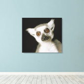 キツネザル。 キャンバスプリント (インサイチュ (ウッドフロア))