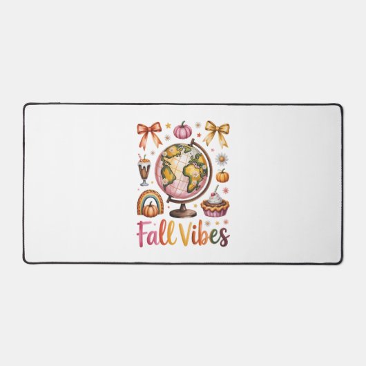 キツネシャツカントリーパンプキン デスクマット (正面)