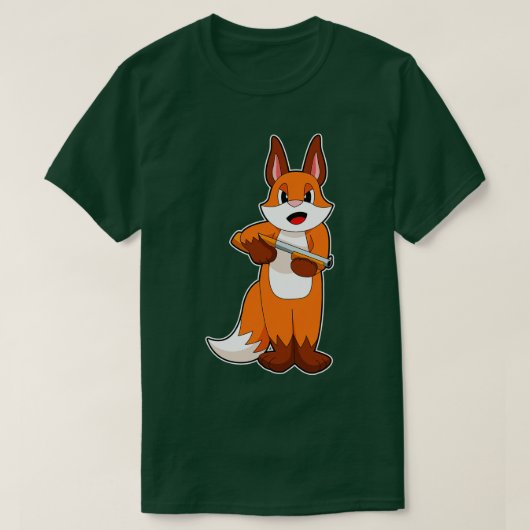 キツネショットガン Tシャツ (デザイン正面)