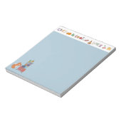 キツネショッピング食料品リストパッド ノートパッド (回転)