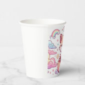 キツネシンプルエンチャント赤ちゃんシャワー 紙コップ (右)