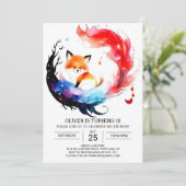 キツネシンプル誕生日アドベンチャー 招待状 (スタンド正面)