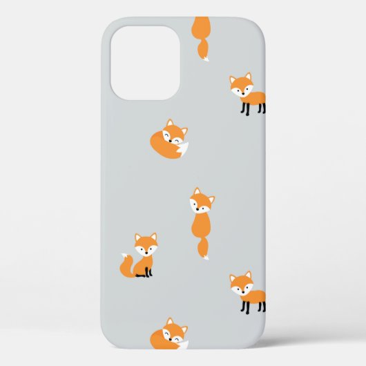 キツネシームレスパターン Case-Mate iPhoneケース (裏面)