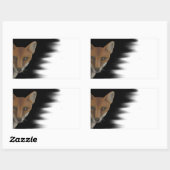 キツネシール 長方形シール (シート)