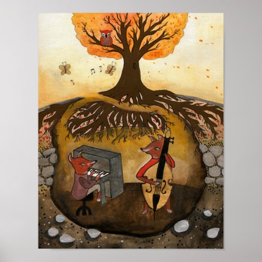 キツネジャム – 2つのキツネ遊の音楽 ポスター (正面)