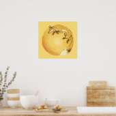 キツネジャンプ ポスター (キッチン)