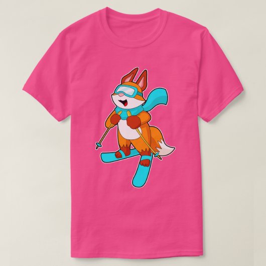 キツネスキーヤスキー Tシャツ (デザイン正面)