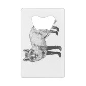 キツネスケッチ クレジットカード栓抜き (裏面)