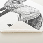 キツネスケッチ シェルパブランケット (3/4)