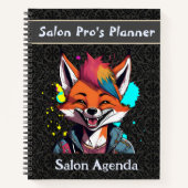 キツネスタイリッシュ美容師 ノートブック (正面)