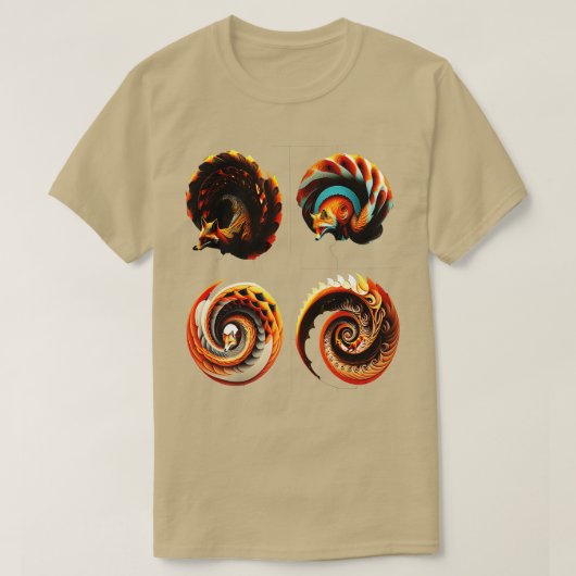 キツネスタイルパターン2023 Tシャツ (デザイン正面)