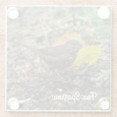 キツネスパロー ガラスコースター (裏面)