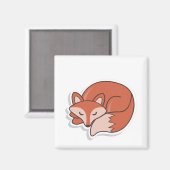 キツネスリープ マグネット (正面/裏面)