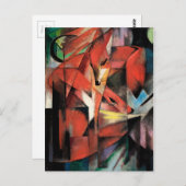 キツネズバイフランツ・マルク(1913) ポストカード (正面/裏面)