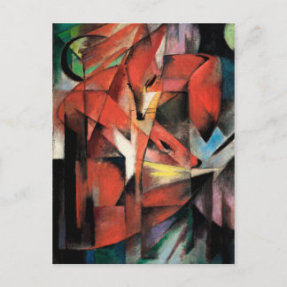 キツネズバイフランツ・マルク(1913) ポストカード