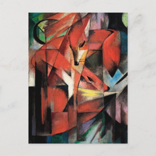 キツネズバイフランツ・マルク(1913) ポストカード (正面)