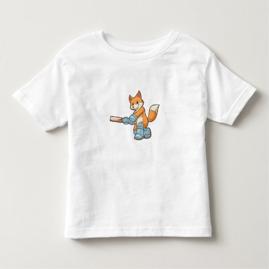 キツネズバスマンとクリケットこうもり トドラーTシャツ (正面)