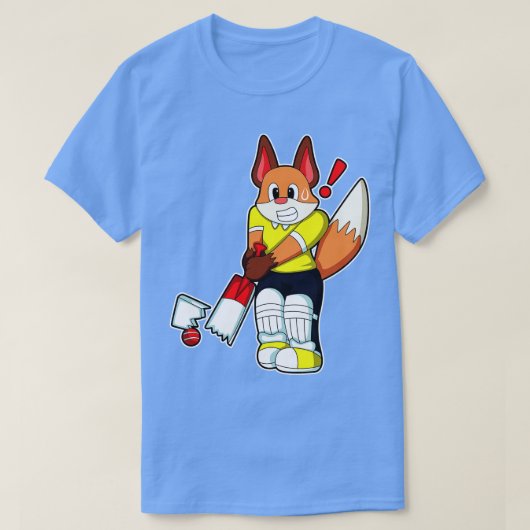 キツネズバスマンとクリケットこうもり Tシャツ (デザイン正面)