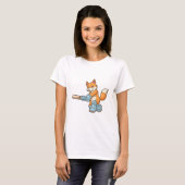 キツネズバスマンとクリケットこうもり Tシャツ (正面フル)