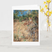 キツネズ、ブルーノ・リルジェフォルス カード (黄色い花)