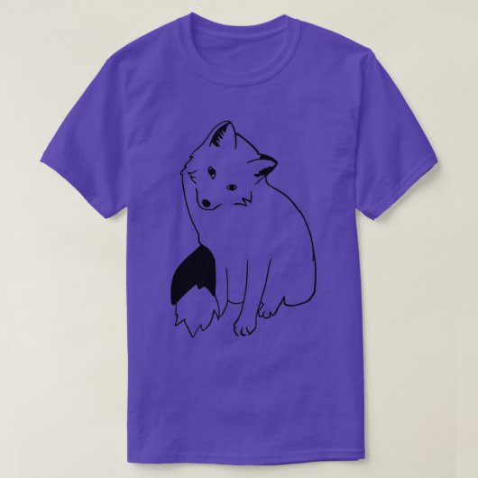 キツネソーサーアイズ1 Tシャツ (デザイン正面)