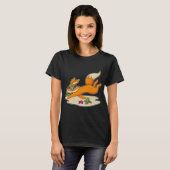 キツネダイバースイミングゴーグル Tシャツ (正面フル)