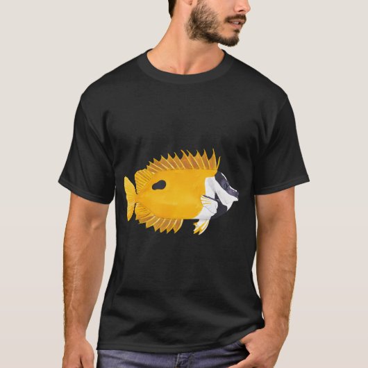 キツネダイ(Siganus vulpinus) Tシャツ (正面)