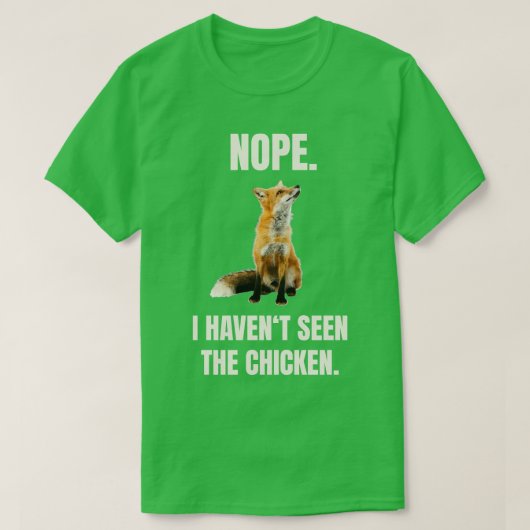 キツネチキンを見ていない Tシャツ (デザイン正面)