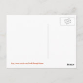 キツネチョウの葉書 ポストカード (裏面)