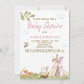 *~*キツネティーピーテントボホウッドランドフォレストガール 招待状 (裏面)