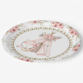 キツネティーピートライバルベビーシャワー紙プレート ペーパープレート (アングル)