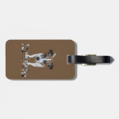 キツネテリアとキツネテリアのロゴ ラゲッジタグ (裏面横)