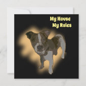 キツネテリアウォーターカラー、フラット誕生日カード (正面)