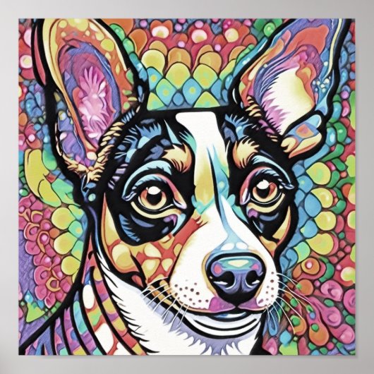 キツネテリアスクエアポスター ポスター (正面)