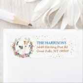 キツネテリアドッグ春の花リース ラベル (インサイチュ)