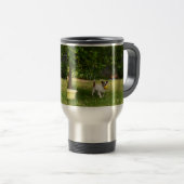 キツネテリアハッピー日、タンブラー トラベルマグ (正面右)