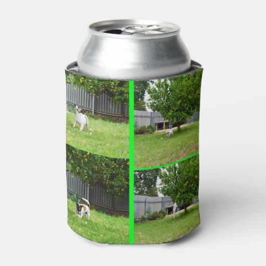 キツネテリアフォー写真コラージュ 缶クーラー (缶正面)